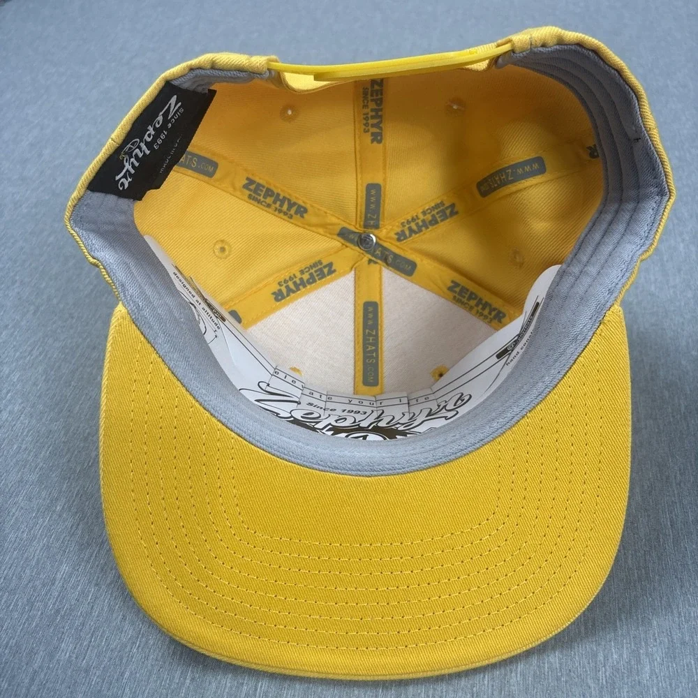 LSU Tigers Zephyr SnapBack Hat ZH NCAA Yellow With Purple Patch - One Size